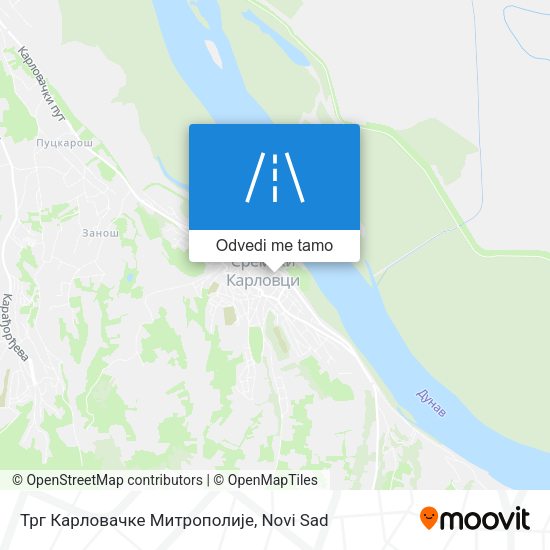 Трг Карловачке Митрополије mapa