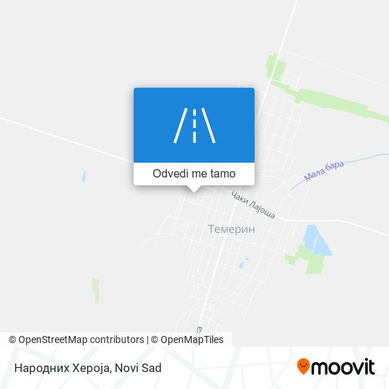 Народних Хероја mapa