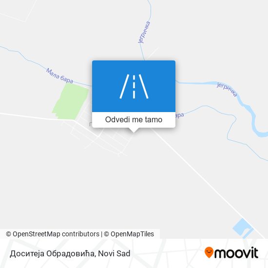 Доситеја Обрадовића mapa