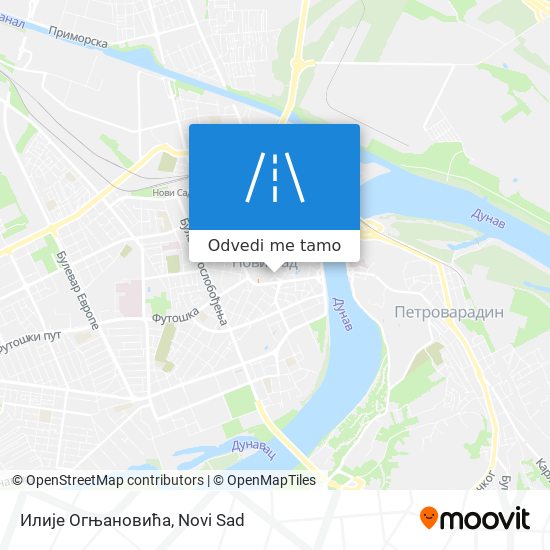 Илије Огњановића mapa