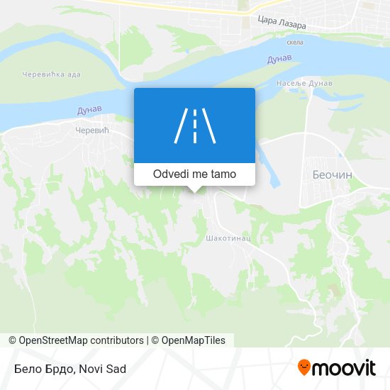 Бело Брдо mapa
