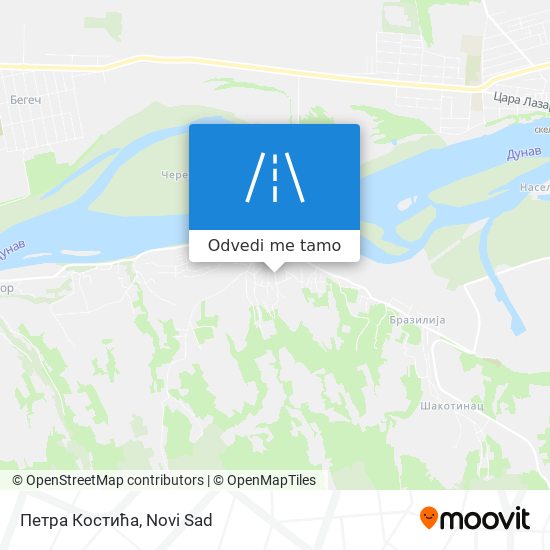 Петра Костића mapa