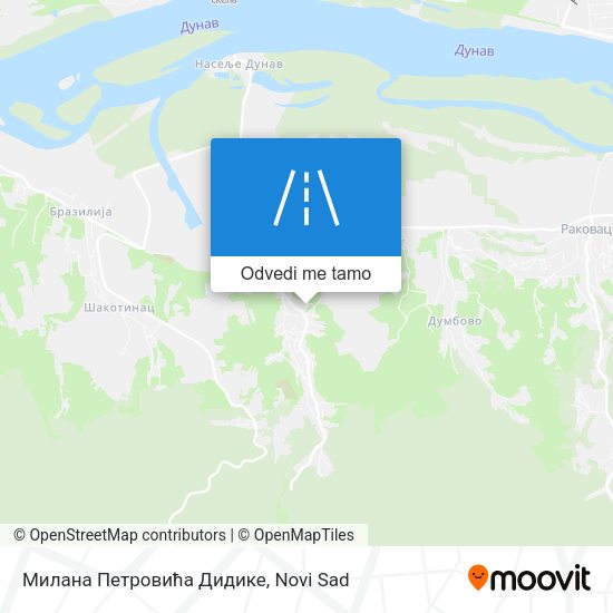 Милана Петровића Дидике mapa