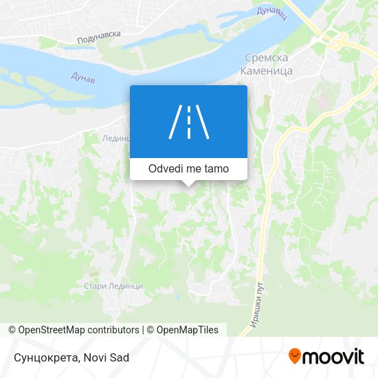 Сунцокрета mapa