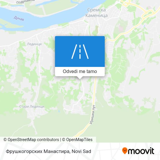 Фрушкогорских Манастира mapa