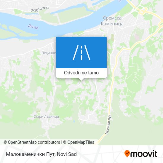 Малокаменички Пут mapa