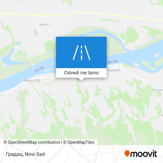 Градац mapa