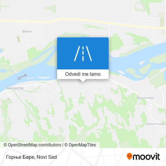 Горње Баре mapa