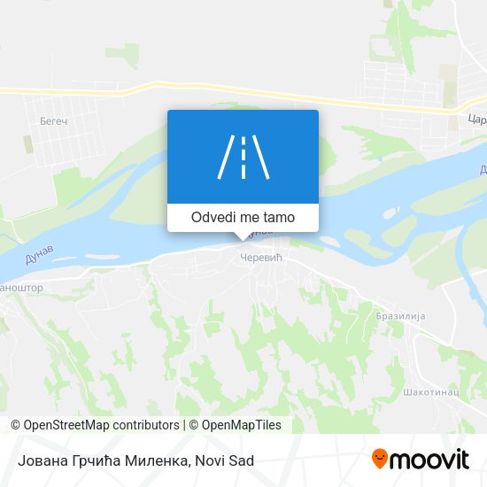 Јована Грчића Миленка mapa
