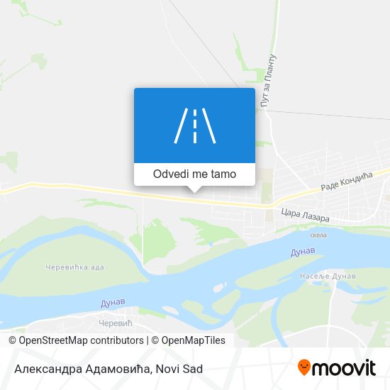 Александра Адамовића mapa