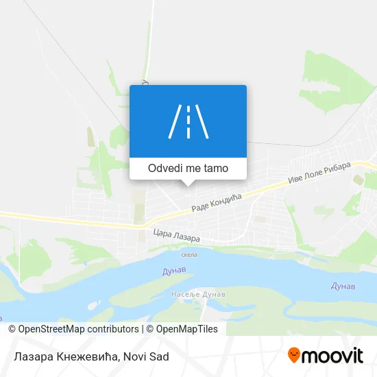 Лазара Кнежевића mapa