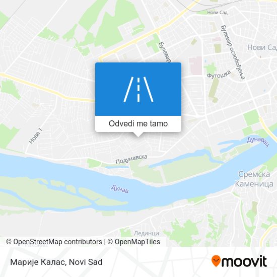 Марије Калас mapa