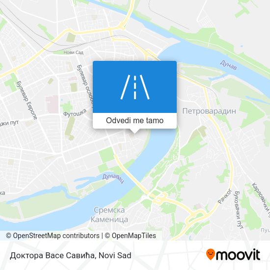 Доктора Васе Савића mapa