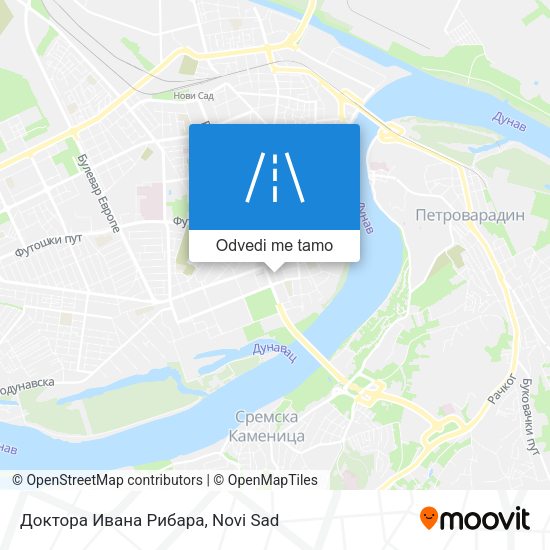 Доктора Ивана Рибара mapa
