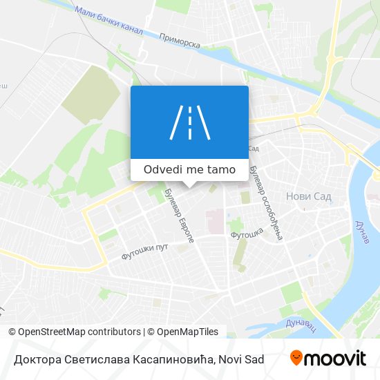 Доктора Светислава Касапиновића mapa