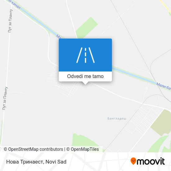 Нова Тринаест mapa