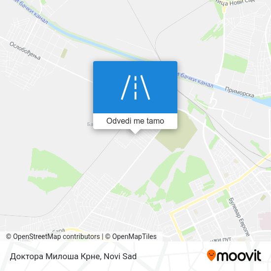 Доктора Милоша Крне mapa