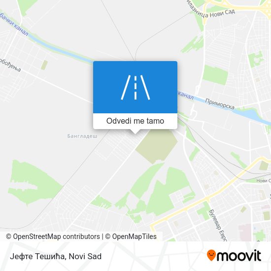 Јефте Тешића mapa