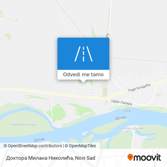 Доктора Милана Николића mapa