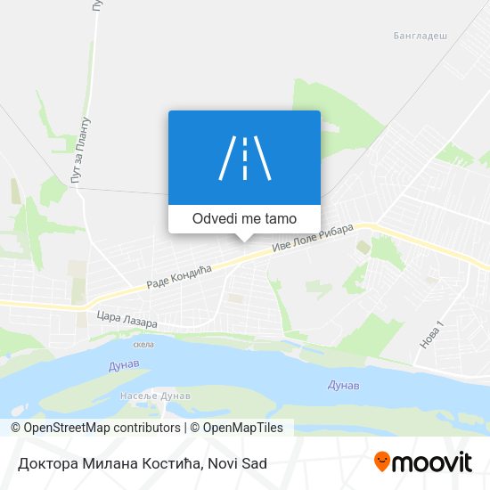 Доктора Милана Костића mapa