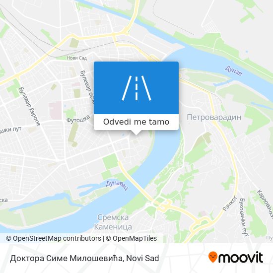 Доктора Симе Милошевића mapa