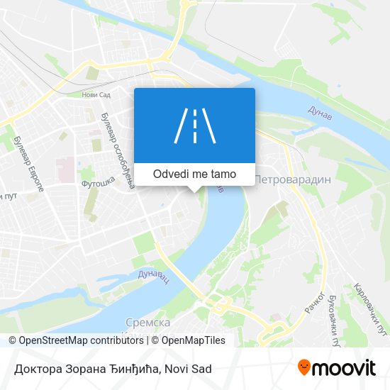 Доктора Зорана Ђинђића mapa
