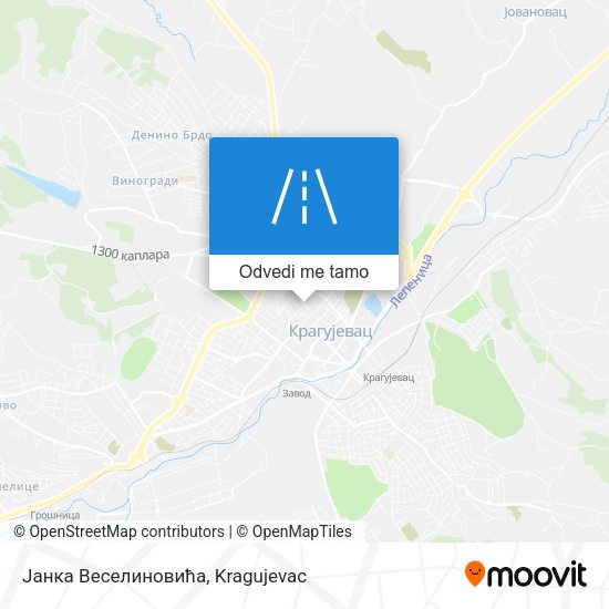 Јанка Веселиновића mapa