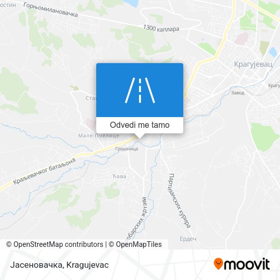 Јасеновачка mapa