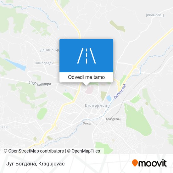 Југ Богдана mapa