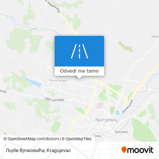 Љубе Вучковића mapa