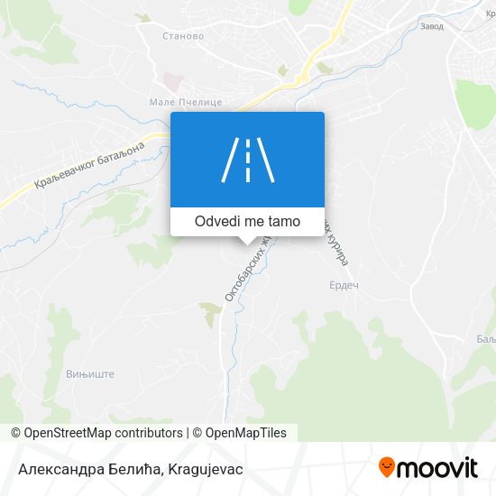 Александра Белића mapa