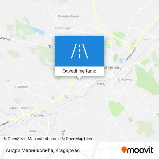 Андре Маринковића mapa