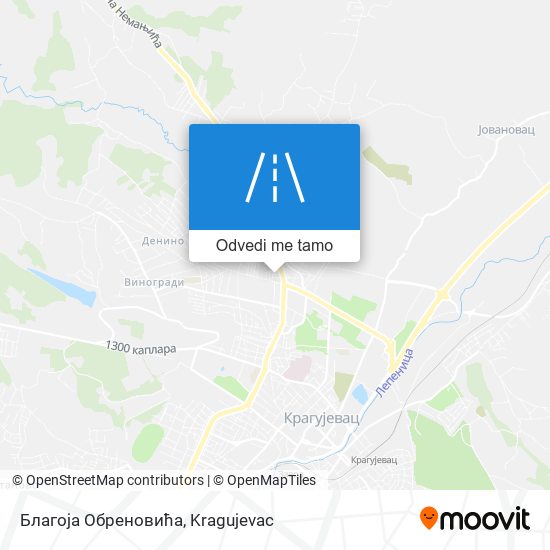 Благоја Обреновића mapa