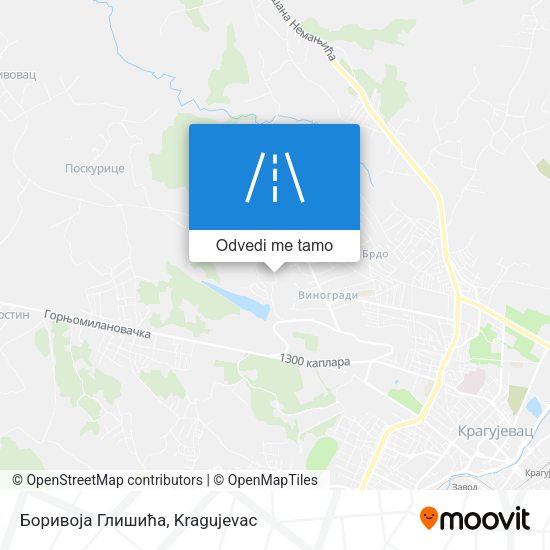 Боривоја Глишића mapa