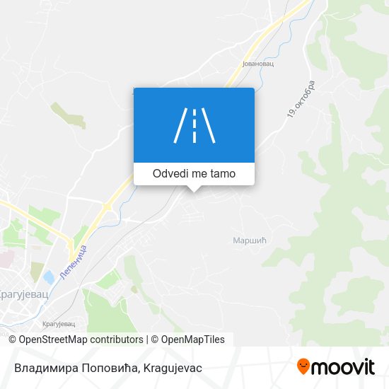 Владимира Поповића mapa