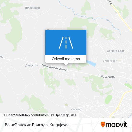 Војвођанских Бригада mapa