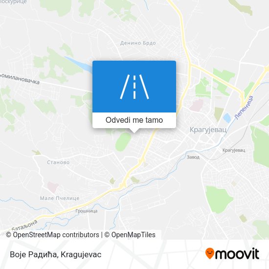Воје Радића mapa