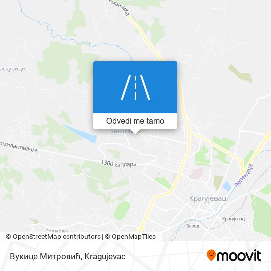 Вукице Митровић mapa