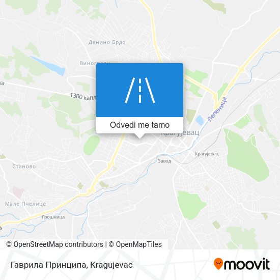 Гаврила Принципа mapa