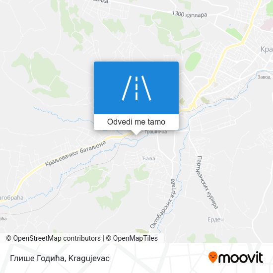 Глише Годића mapa