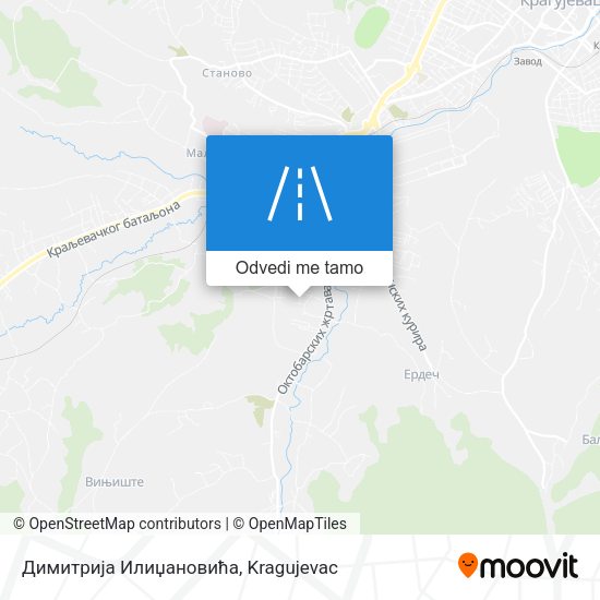 Димитрија Илиџановића mapa
