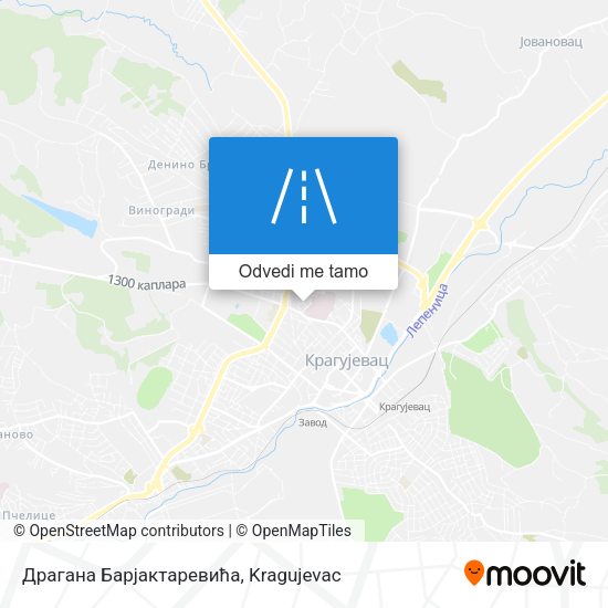 Драгана Барјактаревића mapa