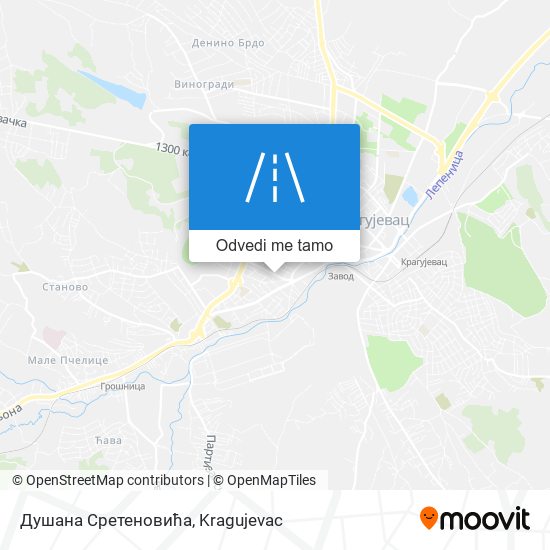 Душана Сретеновића mapa