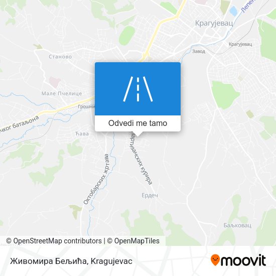 Живомира Бељића mapa