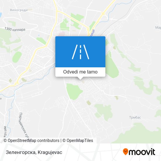Зеленгорска mapa