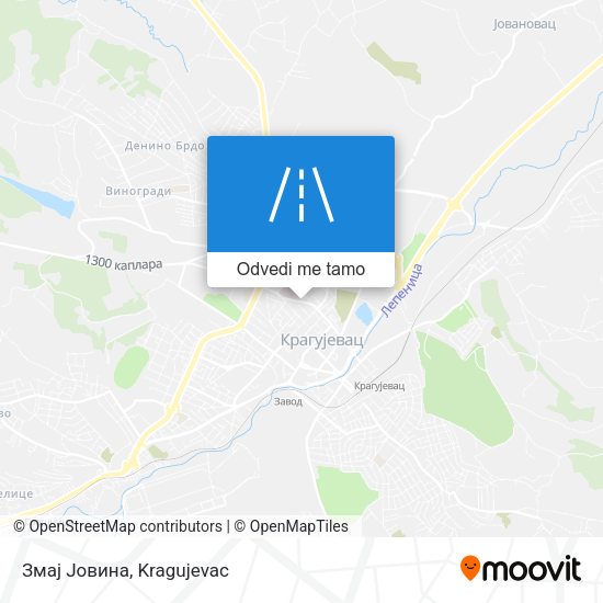 Змај Јовина mapa