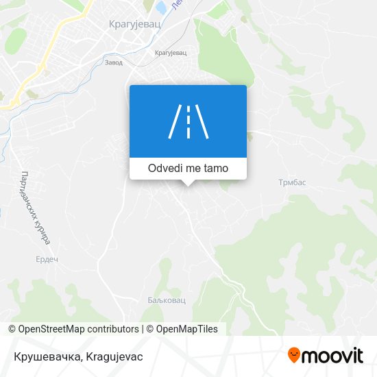 Крушевачка mapa