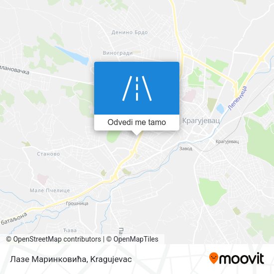 Лазе Маринковића mapa