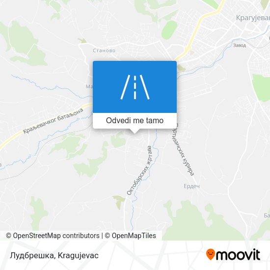 Лудбрешка mapa