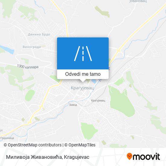 Миливоја Живановића mapa